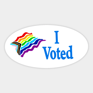 I Voted LGBTQ+ Pride Sticker
